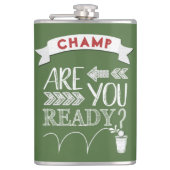 Ben je er klaar voor? Beer Pong Football-stijl CHA Heupfles (Voorkant)