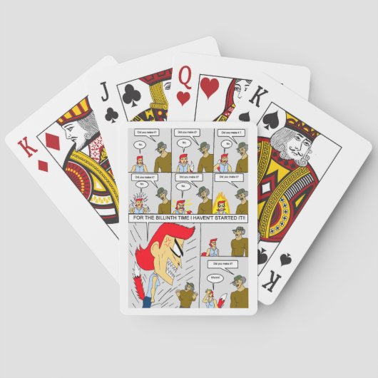 Ben je erin geslaagd?  pokerkaarten (Achterkant)