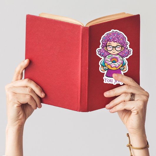 "Ben je gelei?" Grappige Donut liefhebbers Sticker