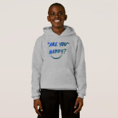 Ben je gelukkig? Boys Hoodie (Voorkant volledig)