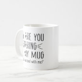 Ben je geobsedeerd door mij? koffiemok (Voorkant links)