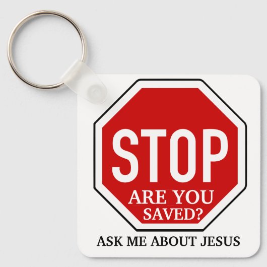 Ben je gered Christelijke getuige Sleutelhanger (Voorkant)