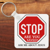 Ben je gered Christelijke getuige Sleutelhanger (Voorkant)