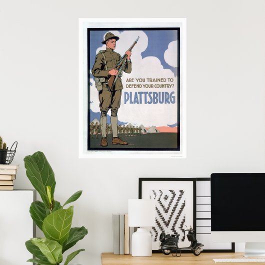 Ben je getraind om te verdedigen? (US02066) Poster (Thuiskantoor)