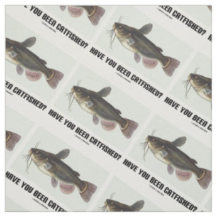 Ben je gevangen? Catfish Illustration Stof