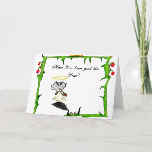 Ben je goed geweest dit jaar?-Xmas Kaart (Voorkant)