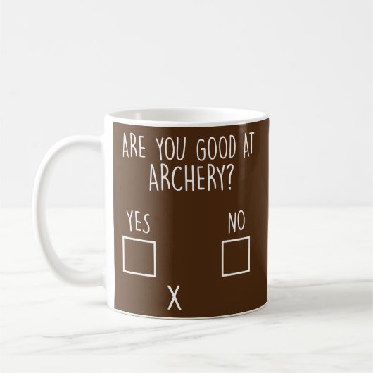 Ben je goed in de archery Archer? Koffiemok (Links)