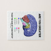 Ben je groter dan de som van je delen? Brain Legpuzzel (Horizontaal)