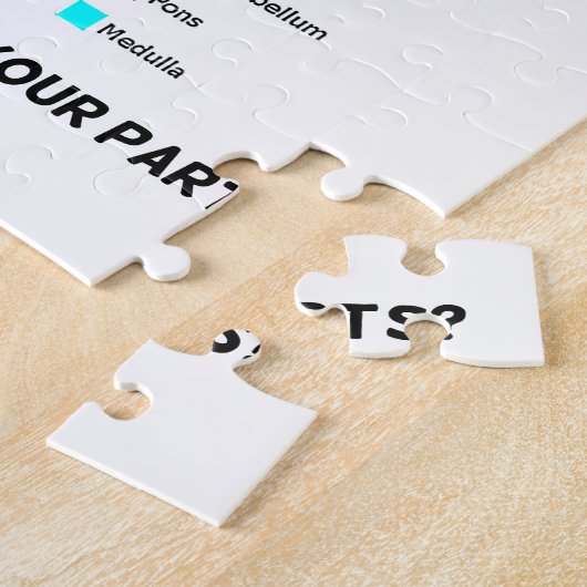 Ben je groter dan de som van je delen? Brain Legpuzzel (Zijkant)