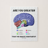 Ben je groter dan de som van je delen? Brain Legpuzzel (Verticaal)