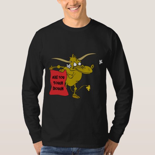 Ben je hard genoeg Raging Bull Zwart T-shirt (Voorkant)