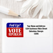 Ben je het zat? Stem Republikein Etiket (Insitu)