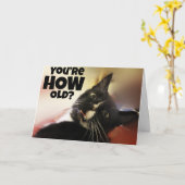 Ben je hoe oud? kaart (Gele Bloem)