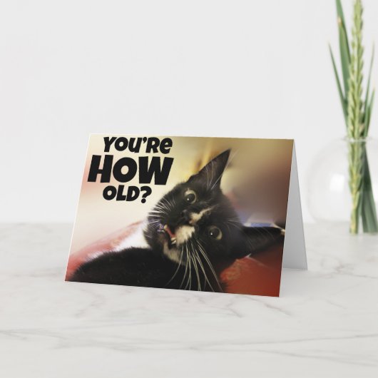 Ben je hoe oud? kaart (Voorkant)