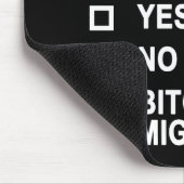 Ben je in een slecht humeur? muismat (Hoek)