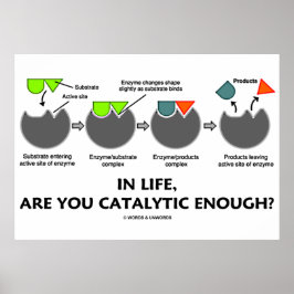 Ben je in het leven voldoende katalytisch? Enzyme  Poster