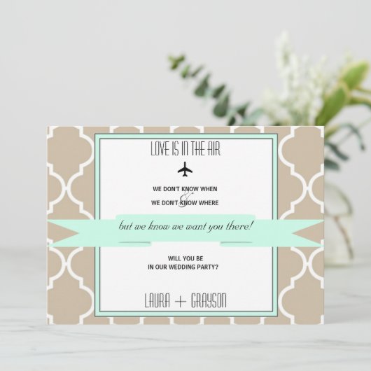 Ben je in onze bruiloft Kaart? Kaart (Staand voorkant)