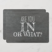 Ben je in voor wat grappig bruidsmeisje voorstel? kaart (Voorkant / Achterkant)