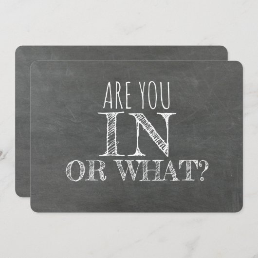 Ben je in voor wat grappig bruidsmeisje voorstel? kaart (Voorkant / Achterkant)