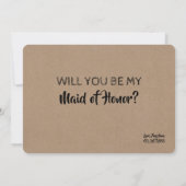 Ben je in voor wat grappig bruidsmeisje voorstel? kaart (Achterkant)