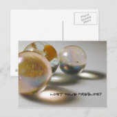 Ben je je knikkers kwijt? briefkaart (Voorkant / Achterkant)