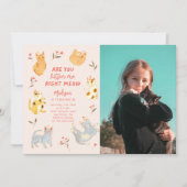 Ben je Kitten Me Kat Verjaardagsfoto Kaart (Voorkant)