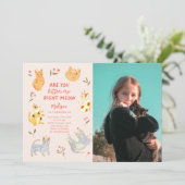 Ben je Kitten Me Kat Verjaardagsfoto Kaart (Staand voorkant)