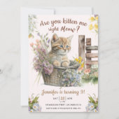 Ben je kitten me op dit moment meisje kat 9e verja kaart (Voorkant)