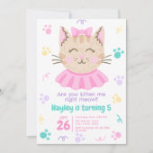 Ben je kitten me recht miauw Schattigee kitty cat  Kaart (Voorkant)