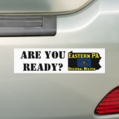 Ben je klaar? bumpersticker (Op auto)