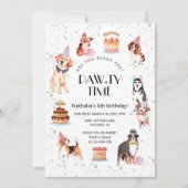 Ben je klaar voor Dog Pawty Verjaardag Kaart (Voorkant)