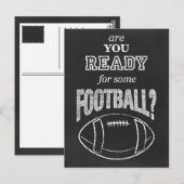 ben je klaar voor een football ? briefkaart (Voorkant / Achterkant)