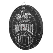 ben je klaar voor een football ? dartbord (Voorkant Rechts)