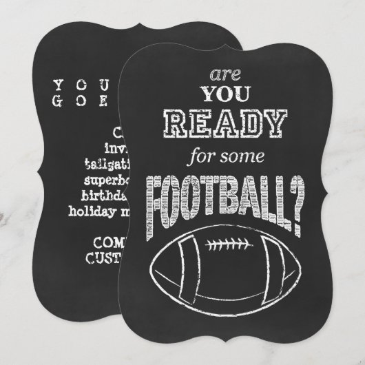 ben je klaar voor een football ? kaart (Voorkant / Achterkant)