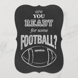 ben je klaar voor een football ? kaart