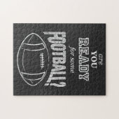 ben je klaar voor een football ? legpuzzel (Horizontaal)