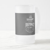 ben je klaar voor een football ? matglas bierpul (Voorkant rechts)