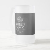 ben je klaar voor een football ? matglas bierpul (Voorkant links)