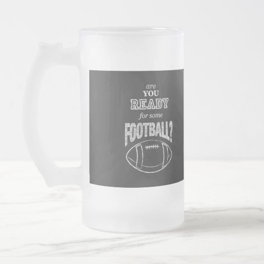 ben je klaar voor een football ? matglas bierpul (Links)