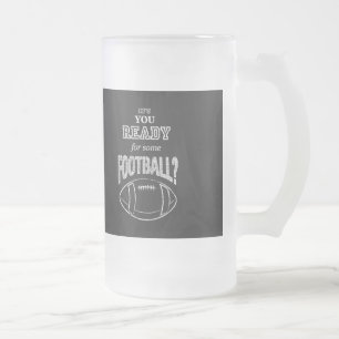 ben je klaar voor een football ? matglas bierpul