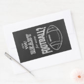 ben je klaar voor een football ? rechthoekige sticker (Envelop)
