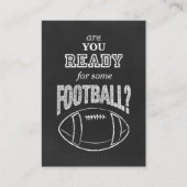 ben je klaar voor een football ? visitekaartje (Voorkant)
