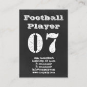 ben je klaar voor een football ? visitekaartje (Achterkant)