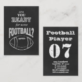 ben je klaar voor een football ? visitekaartje (Voorkant / Achterkant)