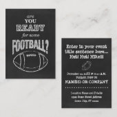 ben je klaar voor een football ? visitekaartje (Voorkant / Achterkant)