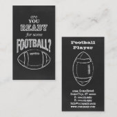 ben je klaar voor een football ? visitekaartje (Voorkant / Achterkant)