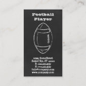 ben je klaar voor een football ? visitekaartje (Achterkant)