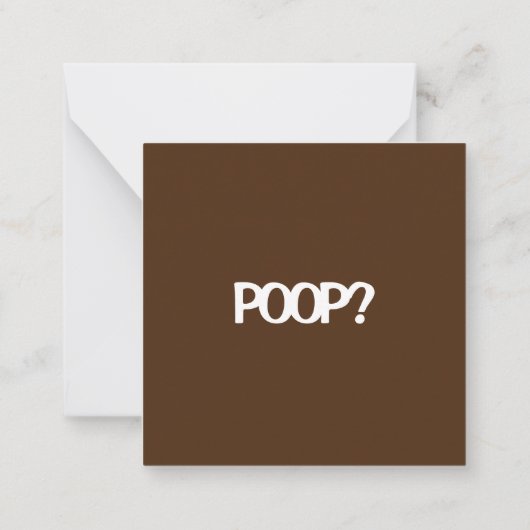Ben je klaar voor... POOP? Notitiekaartje (Achterkant)