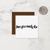 Ben je klaar voor... POOP? Notitiekaartje (Voorkant / Achterkant in situ)