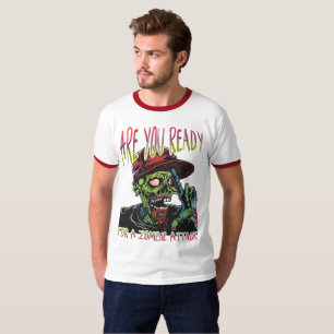 Ben je klaar Zombie Aanval Halloween T-shirt